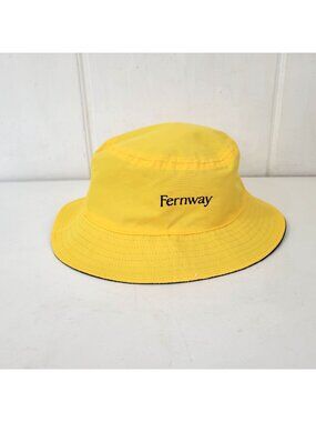 Fernway Logo Reversible Yellow & Navy Bucket Hat